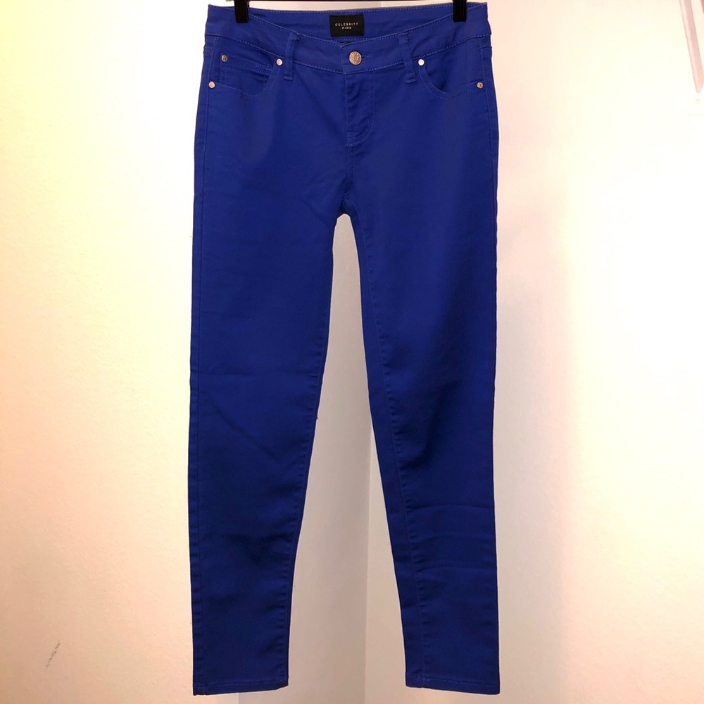 Celebrity Pink Blue Jeggings Size 7/28 NWOT